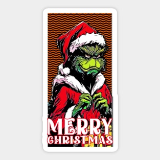 The Grinch Merry Xmas Sticker